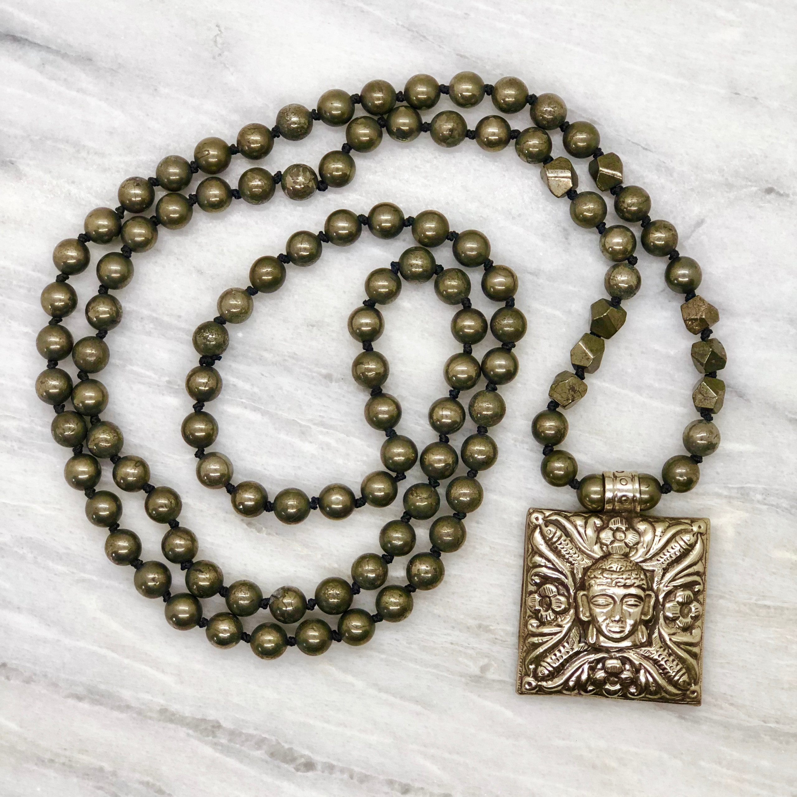 Protection and Stability - Pyrite Buddha